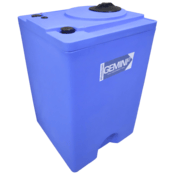 Peabody Square 120 Gal Gemini² Dual Containment® Tank - LPE SD 1.5 - Blue - Reinforced, 01-29671