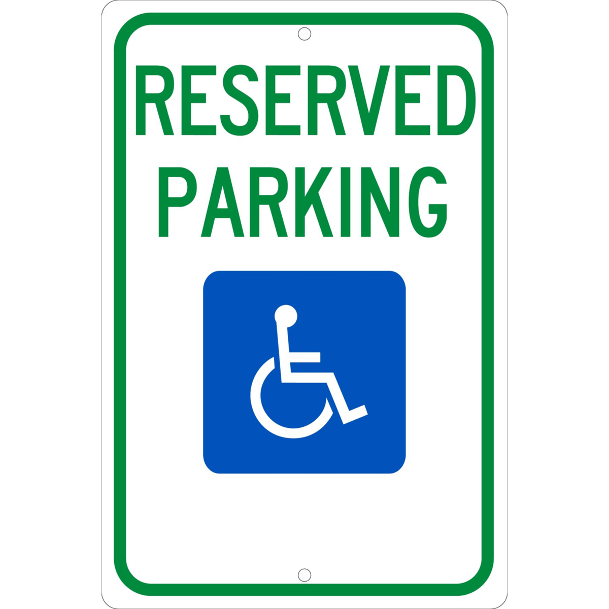 Accuform Parking Sign, Reserved Parking (Graphic), 18" X 12", Engineer Grade Reflective Aluminum, FRA216RA