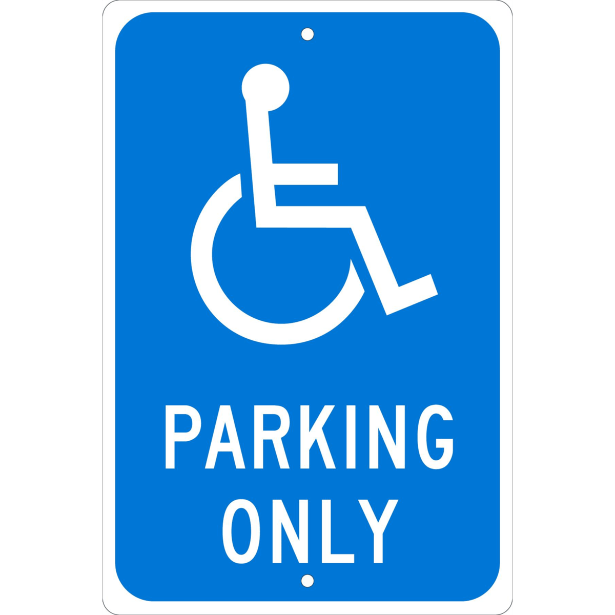Accuform Parking Sign, Parking Only (Graphic), 18" X 12", Engineer Grade Reflective Aluminum, FRA234RA