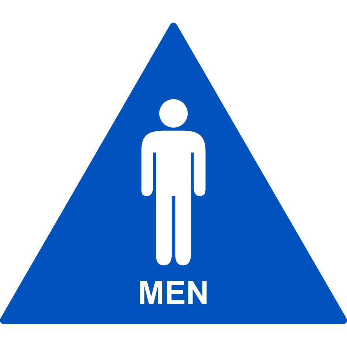 Accuform California Title 24 Tactile Sign, Men, 12" X 12", Plastic, Blue, PAD710BU