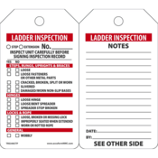 Accuform Inspection Tags, Ladder Inspection, 5.75" X 3.25", Pf-Cardstock, 25/Pk, TRS340CTP