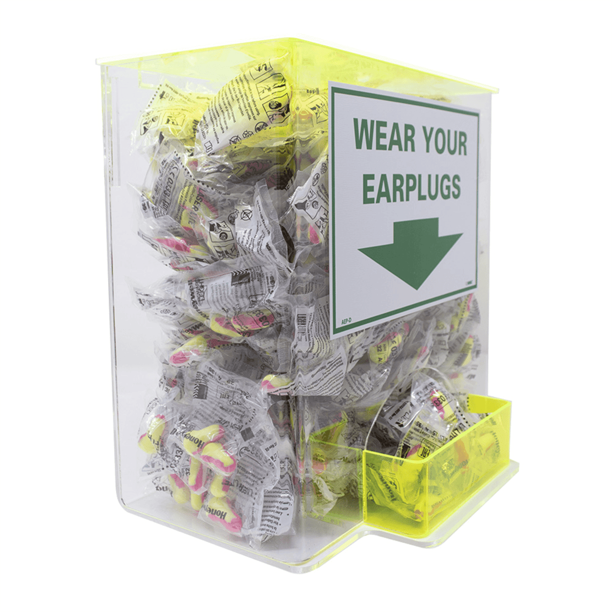 Accuform Acrylic Dispenser, Ear Plugs, Large, 13H X 12W X 8D, AEP-D
