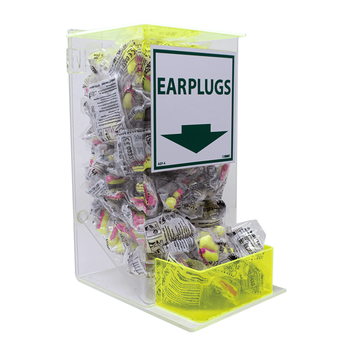 Accuform Acrylic Dispenser, Ear Plugs, Small, 13H X6W X 8D, AEP-4