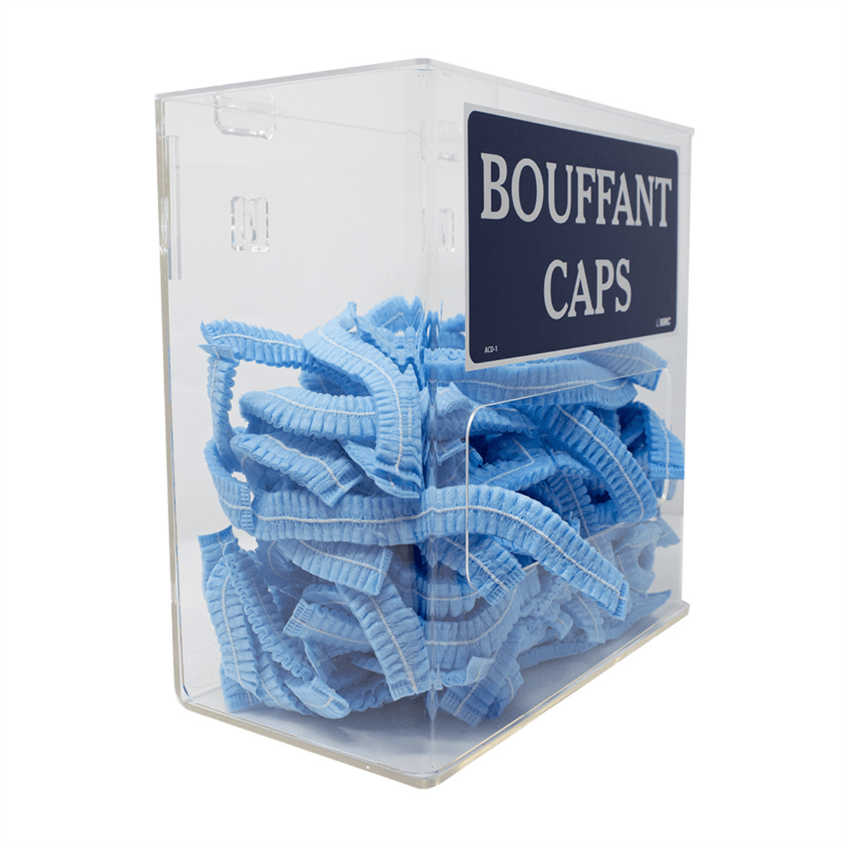 Accuform Acrylic Dispenser, Bouffant Caps, Beard Covers, Shoe Covers Labels, ACD