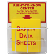 Accuform Rtk Center Kit, Single Basket Style, Right-To-Know Center, 20"H X 15"W, Aluminum, ZRS326