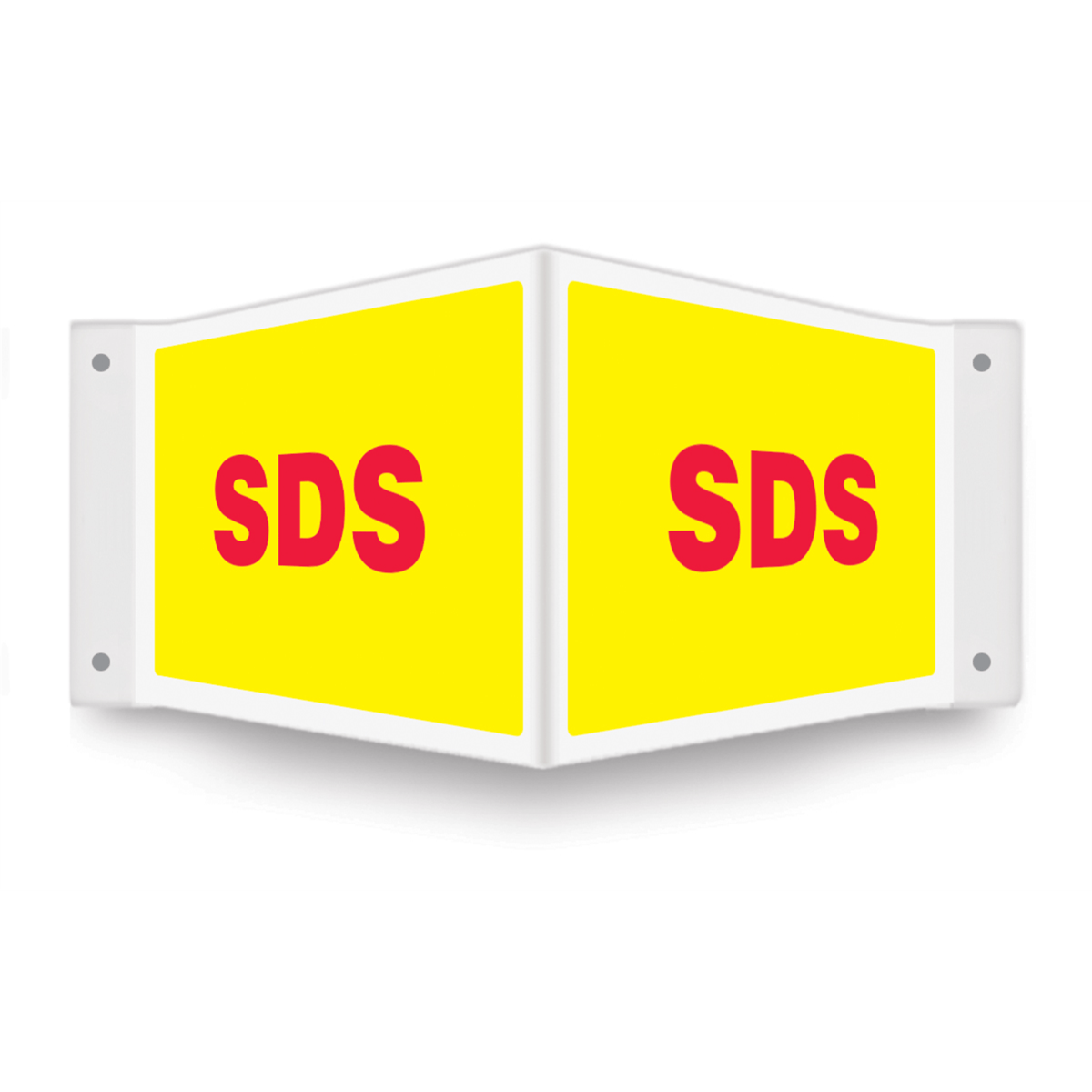Accuform Projection Sign, 3D Style, Sds, 8"H X 12"W Panel, Plastic, PSP768