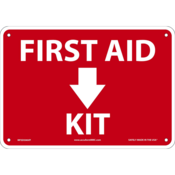 Accuform Safety Sign, First Aid Kit, 7"H X 10"W, Plastic, MFSD506VP