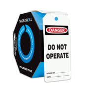 Accuform Tags By-The-Roll, Danger Do Not Operate, 6.25"H X 3"W, Pf-Cardstock, 100/Rl, TAR110
