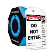 Accuform Tags By-The-Roll, Danger Do Not Enter, 6.25"H X 3"W, Pf-Cardstock, 250/Rl, TAR140