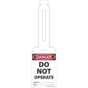 Accuform Loop 'N Strap Tags, Danger Do Not Operate, 5.25" X 3.25", Rp-Plastic, 25/Pk, TAL350