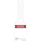 Accuform Loop 'N Strap Tags, Danger (Blank), 5.25" X 3.25", Rp-Plastic, 25/Pk, TAL321