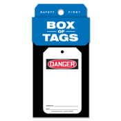 Accuform Box Of Tags, Danger (Blank), 5.75"H X 3.25"W, Pf-Cardstock, 50/Bx, TBX305