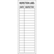 Accuform Safety Labels, Inspection Label Date Inspector, 6" X 2", Adhesive Vinyl, 5/Pk, LELC525VSP