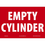 Accuform Safety Sign, Full Cylinder, 7" X 10", Adhesive Vinyl, MCPG595VS