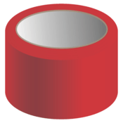 Accuform Tape, Reflective, Red, 4"X50 Yd, RPS8R