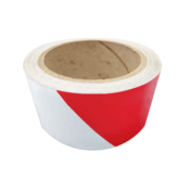 Accuform Tape, Reflective, Red/White, 3"X10 Yd, RHS3RS