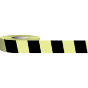 Accuform Glow-In-The-Dark Floor Tape, Stripe Pattern, 3"X15', PTM926