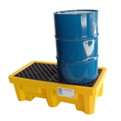 UltraTech, Spill Pallet P2, With Drain, Yellow, 1011