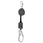 MSA V-SHOCK Personal Fall Limiter, 6', Single-Leg, 36L Large Steel Snaphook, Steel Carabiner