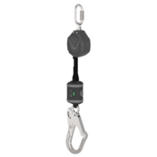 MSA V-SHOCK Personal Fall Limiter, 6', Single-Leg, AL36CL Large Aluminum Snaphook, Steel Carabiner