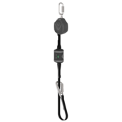 MSA V-SHOCK Personal Fall Limiter, 6', Single-Leg, Tie-Back, FP5K Snaphook, Steel Carabiner