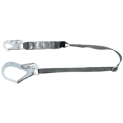 MSA V-SERIES Standard Single-Leg Adjustable Energy Absorbing Lanyard, 6', 36CL Large Snaphooks