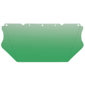 MSA V-Gard Visor, Contoured, Green Tint PC, AF/AS, 8" x 17" x 0.06"