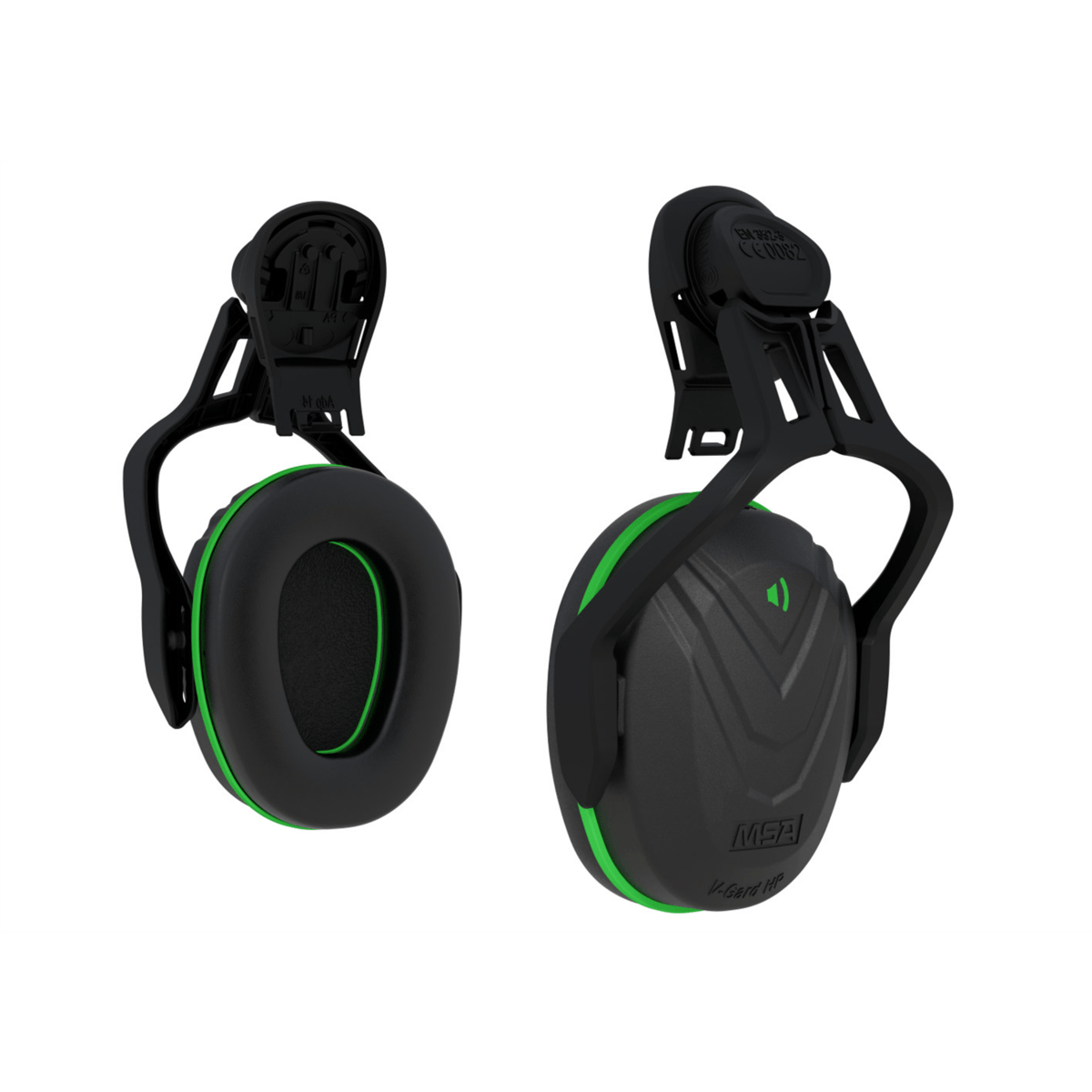 MSA V-Gard Helmet Mounted Hearing Protection, Low
