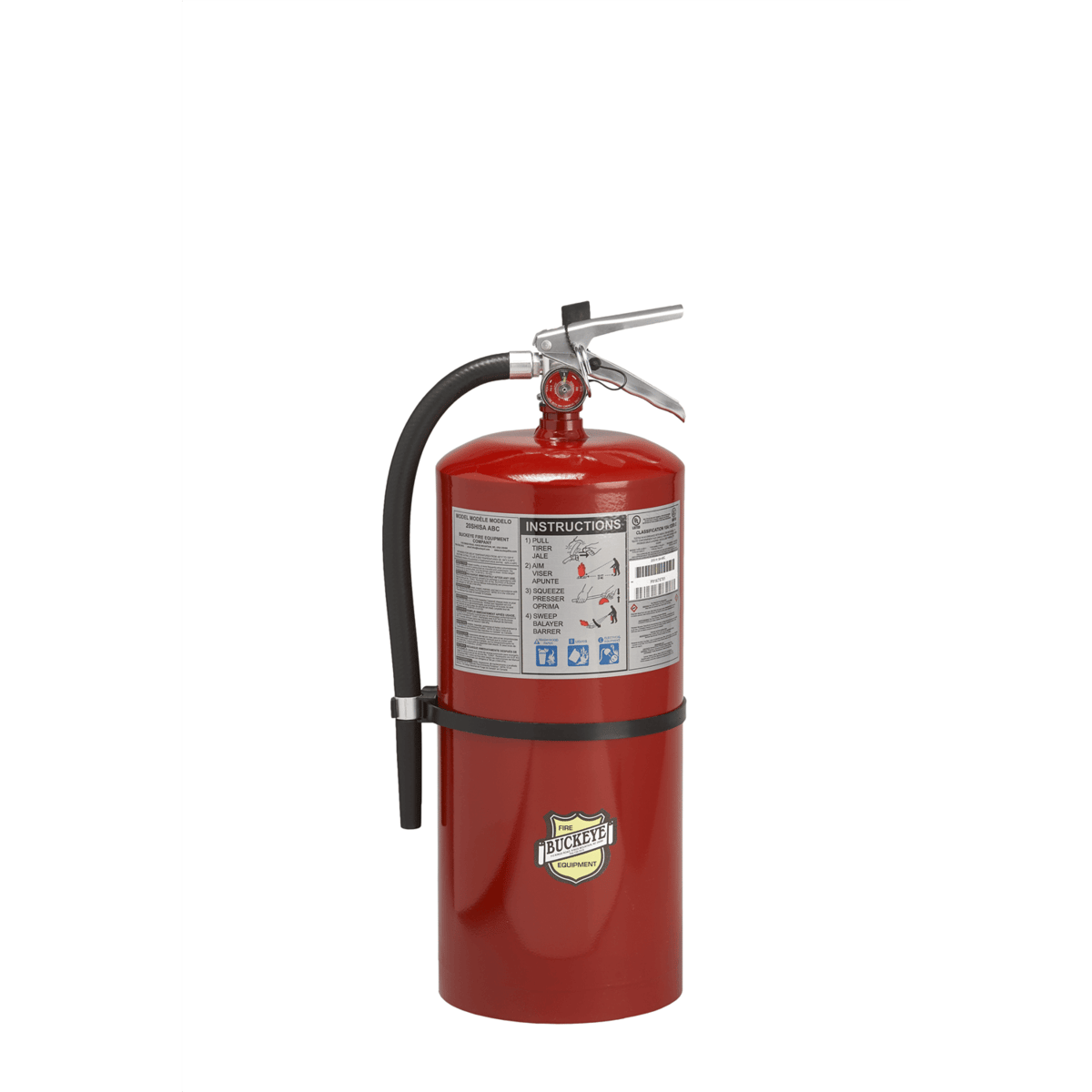 Buckeye Fire Protection 12120 Dry Chemical Fire Extinguisher 20 Lb. ABC Wall Mount
