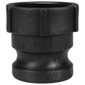Dixon Valve 1-1/2" Male Adapter x Female NPT Cam and Groove Polypropylene, PPA150