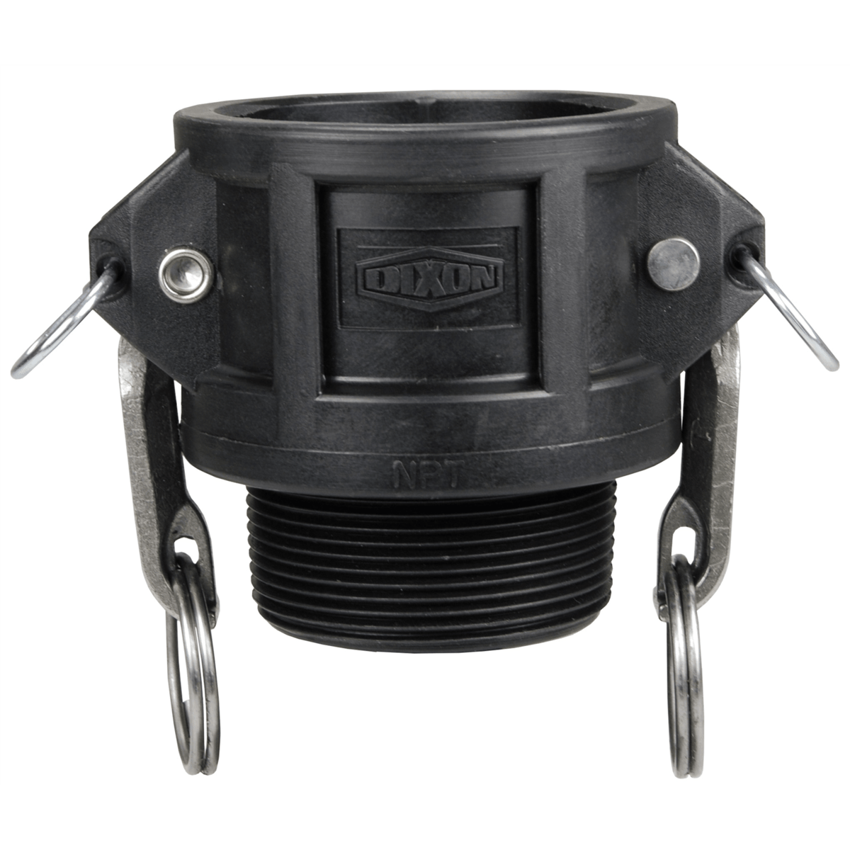 Dixon Valve 1-1/2" Female Coupler x Male NPT Cam and Groove Polypropylene, PPB150