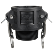 Dixon Valve 1-1/2" Female Coupler x Male NPT Cam and Groove Polypropylene, PPB150