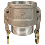 Dixon Valve 1-1/2" Female Coupler x Male NPT Cam and Groove Aluminum, 150-B-AL