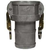 Dixon Valve 1-1/2" Female Coupler x Hose Shank Cam and Groove Aluminum, 150-C-AL