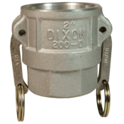 Dixon Valve 1-1/2" Female Coupler x Female NPT Cam and Groove Aluminum, 150-D-AL