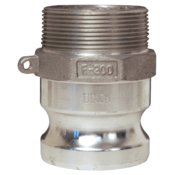 Dixon Valve 2" Male NPT x Male Adapter Cam and Groove Aluminum, 200-F-AL