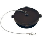 Dixon Valve 4" NST Male Plug Extruded Hardcoated Aluminum Rocker Lug with Cable, PLUG400F-C