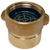 Dixon Valve 2-1/2" NST Female x 1-1/2" NPT Female Adapter with Screen Rocker Lug Brass, RSFSA25F15T