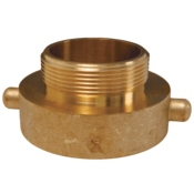 Dixon Valve 1-1/2" NPT Female x 1-1/2" NPSH Male Hydrant Adapter Pin Lug Brass, HA15T15S