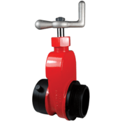 Dixon Valve 2-1/2" NST Swivel x 2-1/2" NST Male Global Hydrant Gate Valve with Handle, AHGV250-I