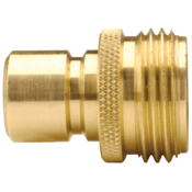Dixon Valve 3/4" Male Plug x 3/4" Male GHT Garden Hose Quick Connect Male Plug Brass, 500QCM