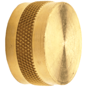 Dixon Valve 3/4" Female Brass Garden Hose Cap Knurl Round with SBR Washer, 5131212C