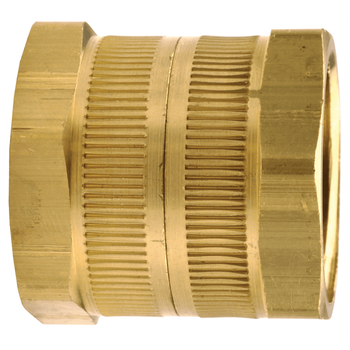 Dixon Valve 3/4" Swivel Female GHT x 3/4" Female GHT Brass Adapter with SBR Washer, 5061212C