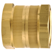 Dixon Valve 3/4" Swivel Female GHT x 3/4" Female GHT Brass Adapter with SBR Washer, 5061212C