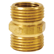 Dixon Valve 3/4" Male GHT x 3/4" Male GHT Brass Adapter, 5091212C