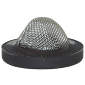 Dixon Valve 3/4" FDA Black PVC Garden Hose Washer with 304 Stainless Steel Mesh 70A Duro, 5911212F