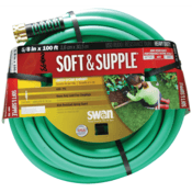 Dixon Valve 5/8" x 100' Green Rubber Vinyl Five-ply Garden Hose, SGH100