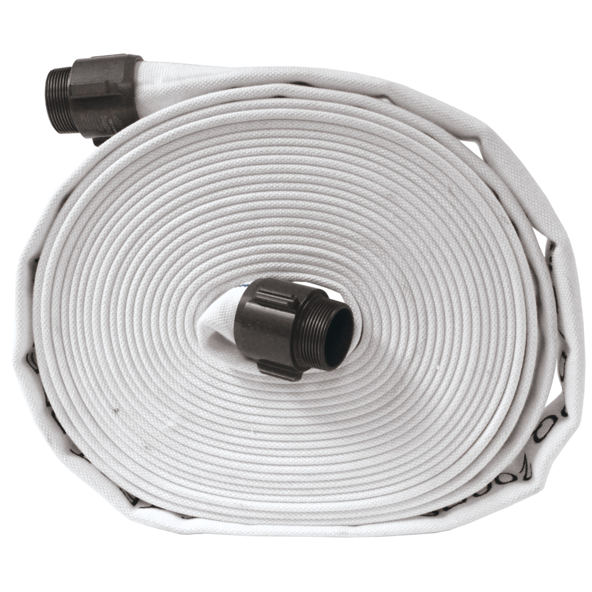 Dixon Valve 1-1/2" x 50' White Double Jacket Mill Hose Rocker Lug Aluminum NPSH, DM15-50RAS