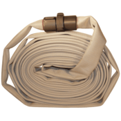 Dixon Valve 1-1/2" x 50' - White Single Jacket Mill Hose Rocker Lug Aluminum NPSH, M15-50RAS
