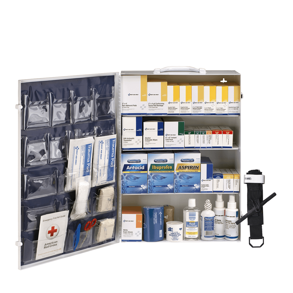Acme United 150 Person ANSI 2021 Class B, 4 Shelf First Aid Cabinet